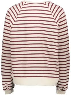 Sweatshirt beige/rood