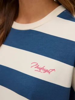 Sweatshirt blauw/crème