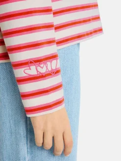 Sweatshirt "Carry" rood/wit