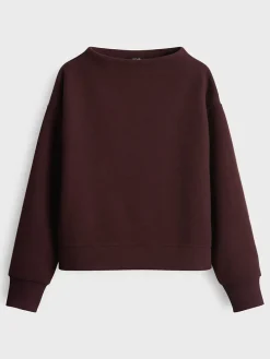 Sweatshirt donkerbruin