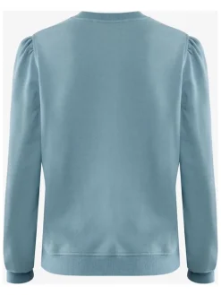 Sweatshirt ''Flower'' lichtblauw