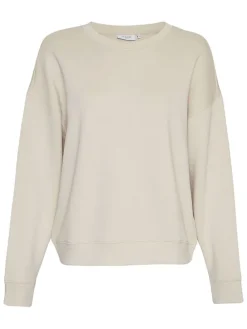 Sweatshirt "Ima Q" zandkleurig