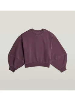 Sweatshirt pruimkleurig