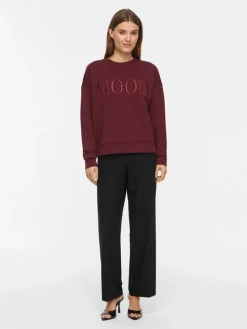 Sweatshirt "Reflect" bordeaux