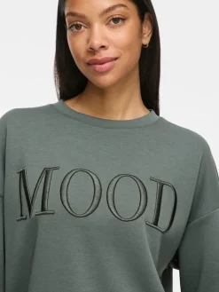 Sweatshirt "Reflect" groen