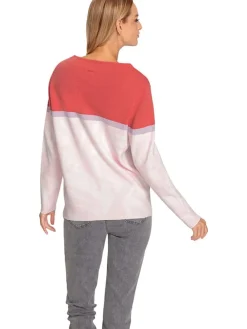Sweatshirt rood/paars/lichtroze