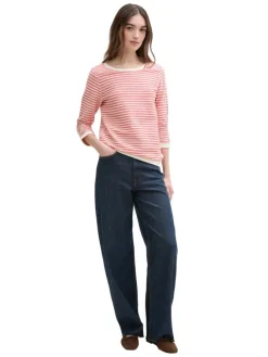 Sweatshirt rood/wit