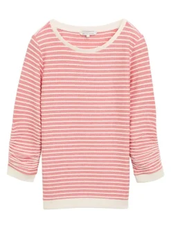 Sweatshirt rood/wit