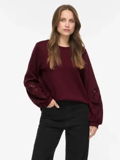 Sweatshirt "Sandy" bordeaux