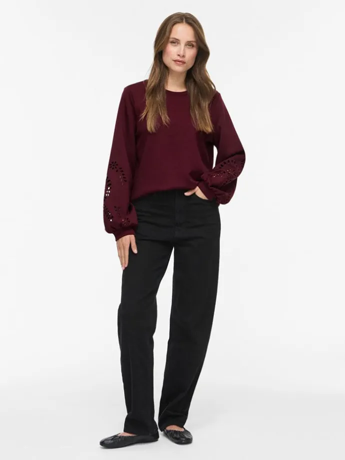 Sweatshirt "Sandy" bordeaux