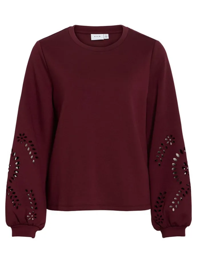 Sweatshirt "Sandy" bordeaux