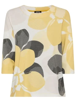 Sweatshirt wit/goudkleurig/zwart
