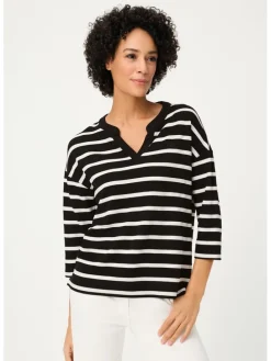 Sweatshirt wit/zwart