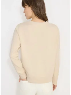 Sweatshirt zandkleurig