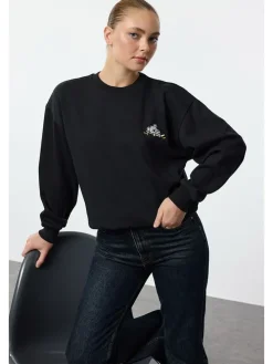 Sweatshirt zwart