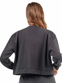 Sweatvest antraciet