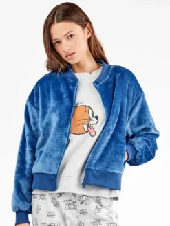 Sweatvest blauw