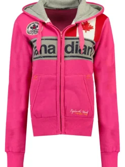 Sweatvest "Flashy" fuchsia