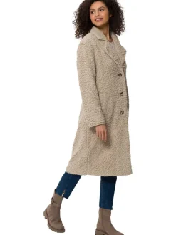 Teddymantel beige