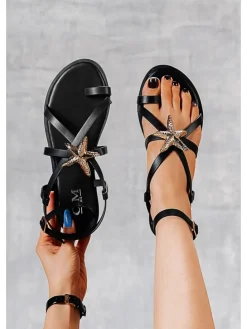 Teensandalen zwart