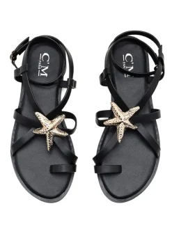 Teensandalen zwart