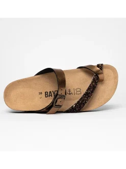 Teenslippers "Andromac" bruin