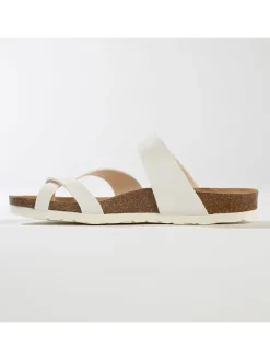 Teenslippers "Barcelone" wit