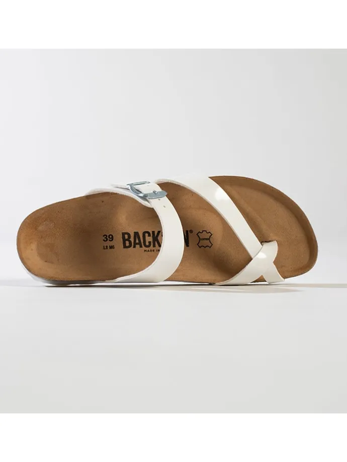 Teenslippers "Barcelone" wit