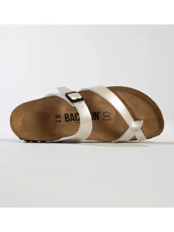 Teenslippers "Barcelone" zilverkleurig