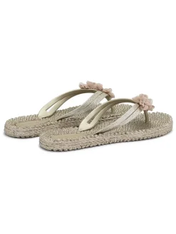 Teenslippers beige