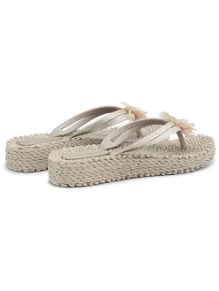 Teenslippers beige