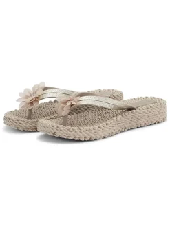 Teenslippers beige