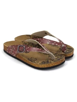 Teenslippers bordeaux