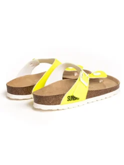 Teenslippers "Camelia" neongeel
