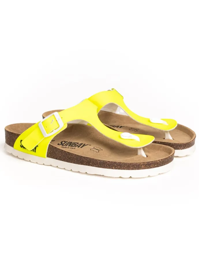 Teenslippers "Camelia" neongeel