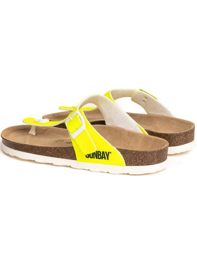 Teenslippers "Camelia" neongeel