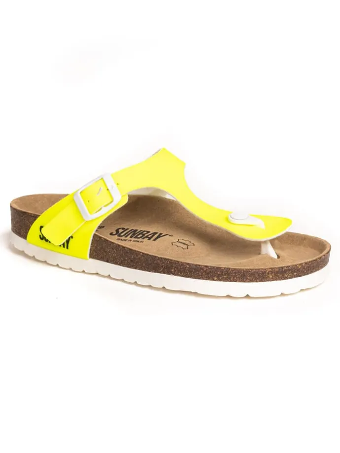Teenslippers "Camelia" neongeel