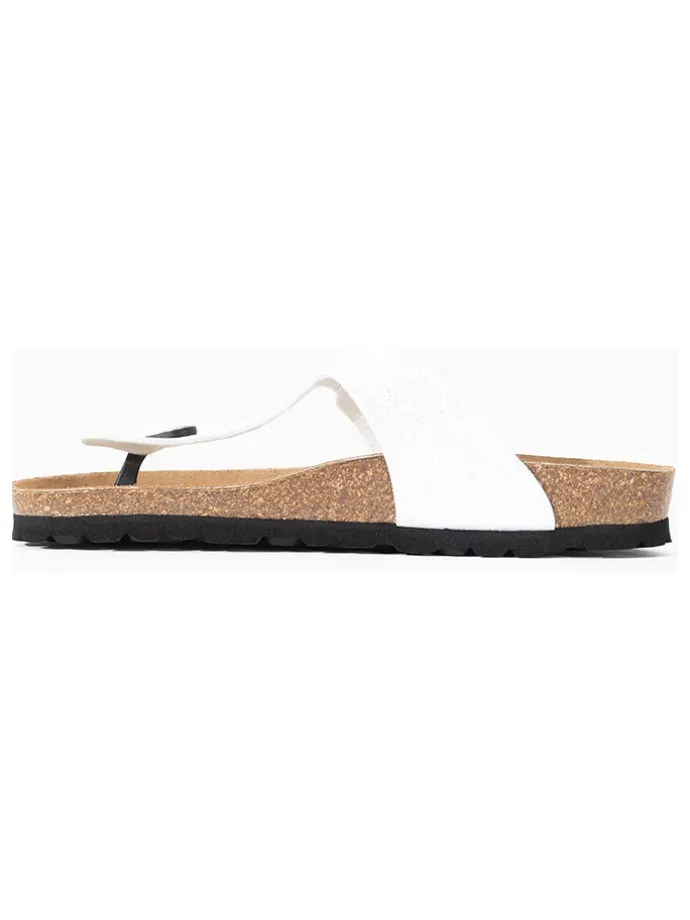 Teenslippers "Camelia" wit