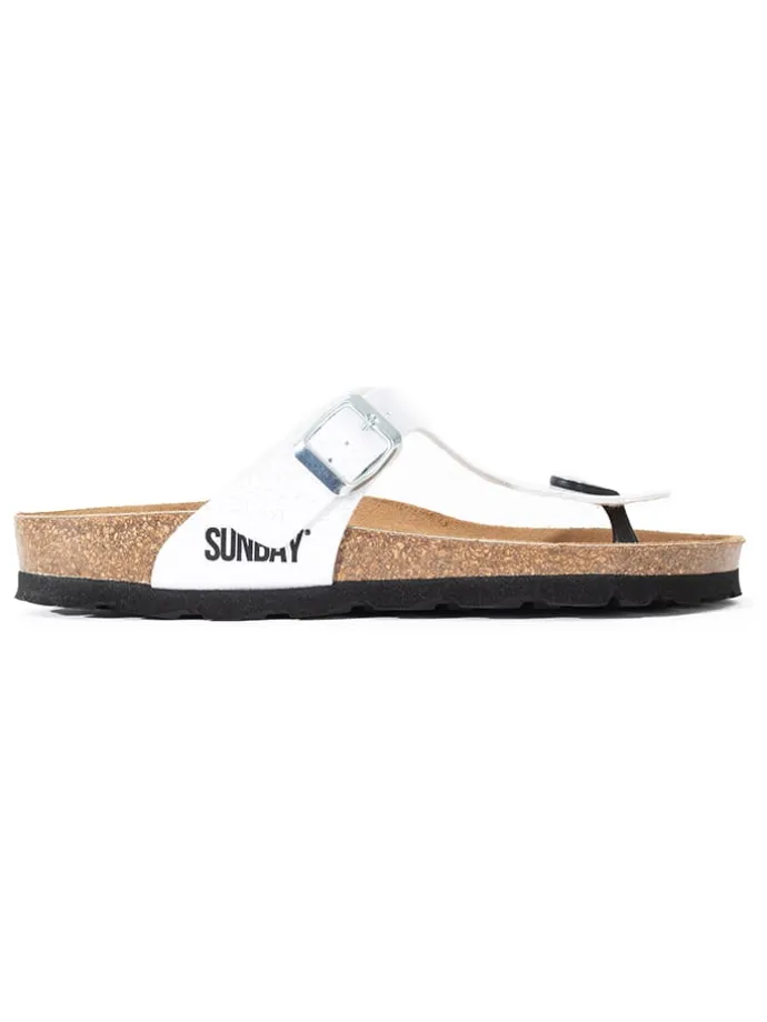 Teenslippers "Camelia" wit
