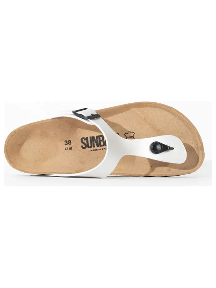Teenslippers "Camelia" wit