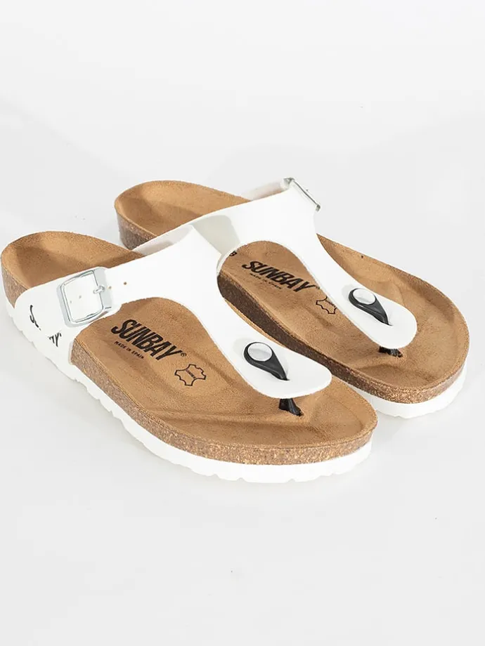 Teenslippers "Camelia" wit