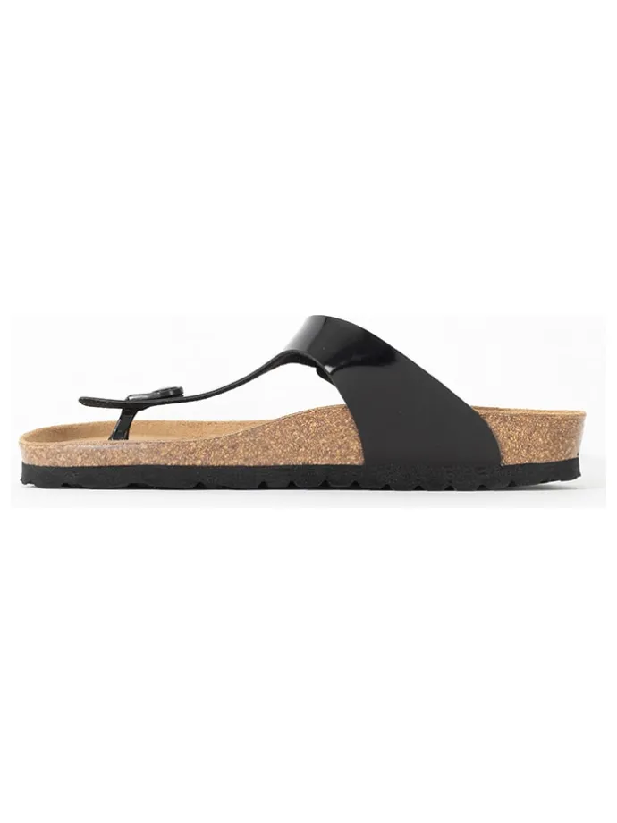 Teenslippers "Camelia" zwart