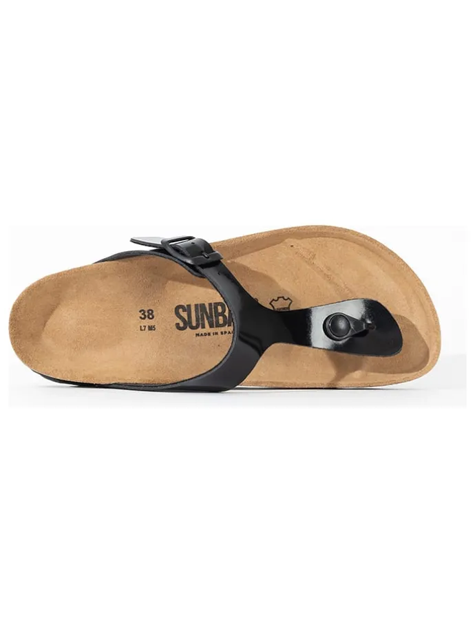 Teenslippers "Camelia" zwart