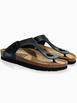 Teenslippers "Camelia" zwart