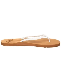 Teenslippers "Costas" lichtbruin/wit