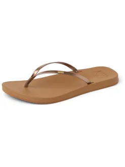 Teenslippers "Cushion Slim" lichtbruin