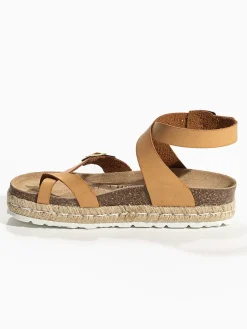 Teenslippers "Den" lichtbruin
