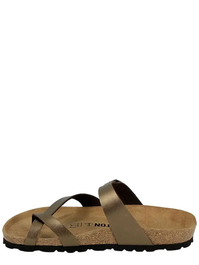 Teenslippers "Diane" bronskleurig