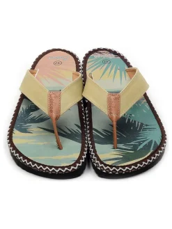 Teenslippers geel/meerkleurig