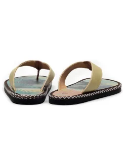 Teenslippers geel/meerkleurig